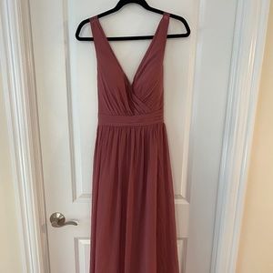 Azazie Kora Bridesmaid Dress - Desert Rose - size 8